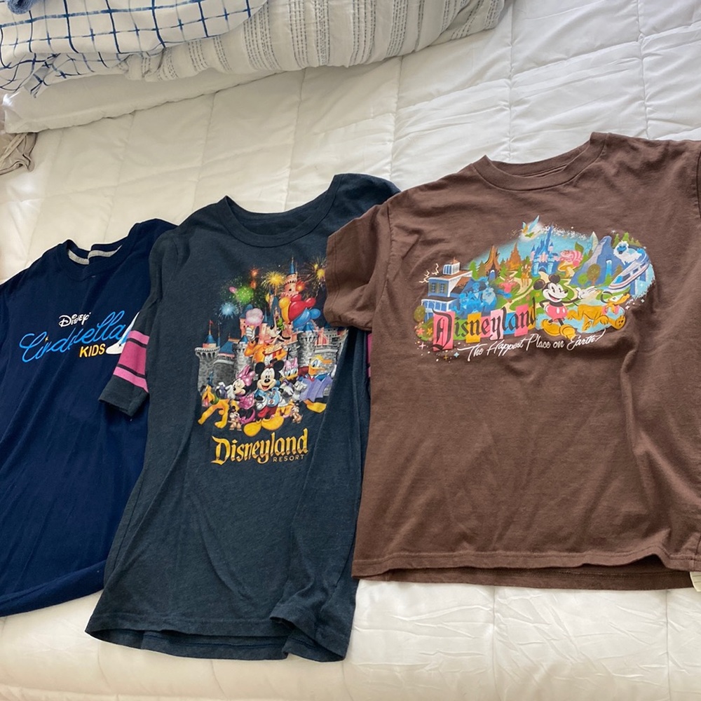 Set of 4 Girls Medium Disney Shirts
